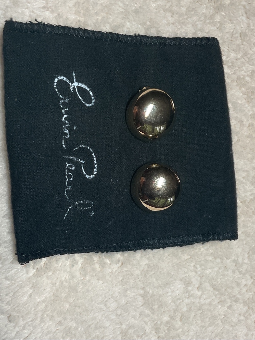 Vintage Edwin Pearl Clip Earrings